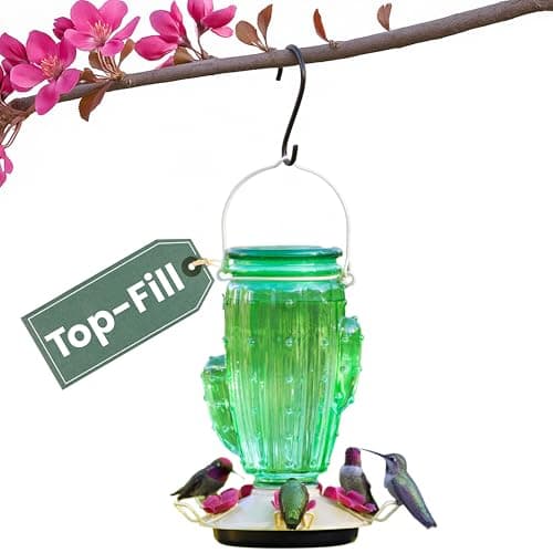 Perky-Pet Cactus Top-Fill Glass 32 oz
