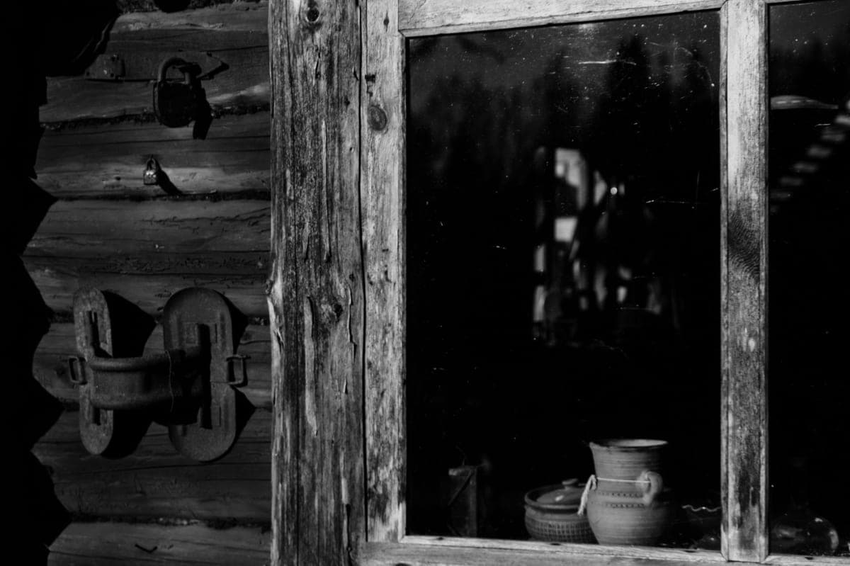 A glass jug in a refrigerator