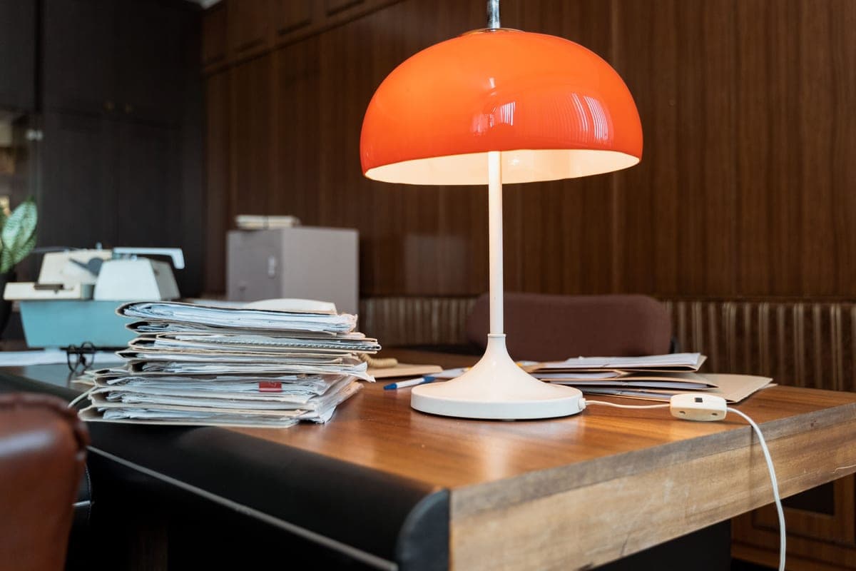 A stack of documents on a table